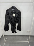 TRENCH CURVY IN ECOPELLE