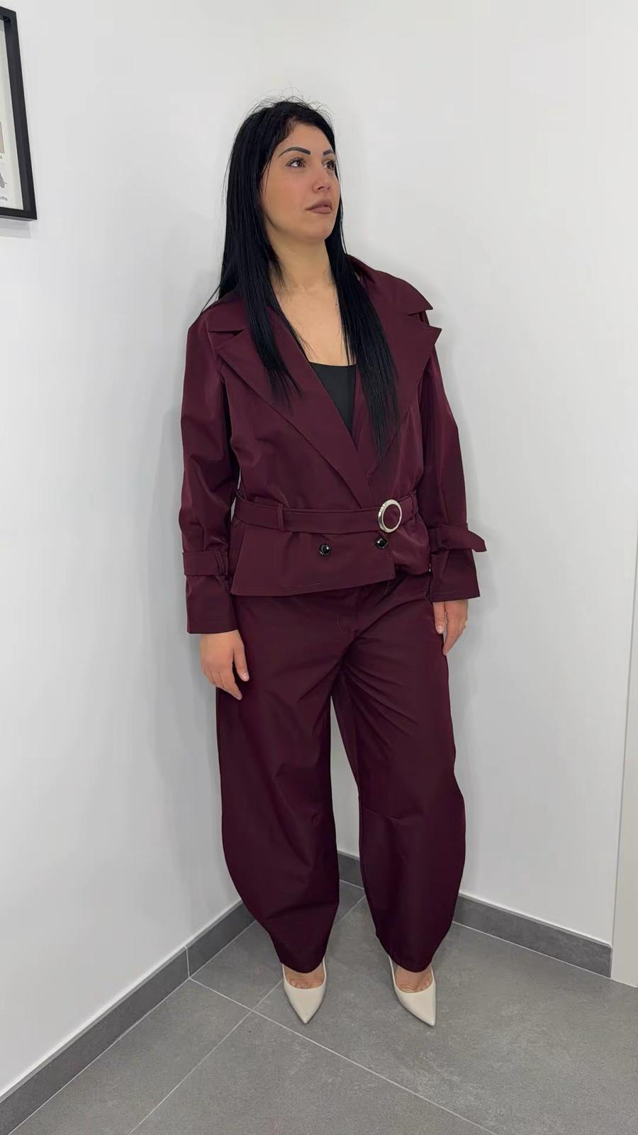 COORDINATO CURVY CON CINTURA